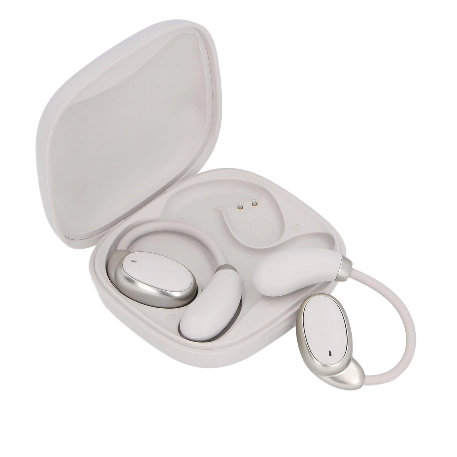 Language Translator Earbud - Beige Bluetooth V5.4
