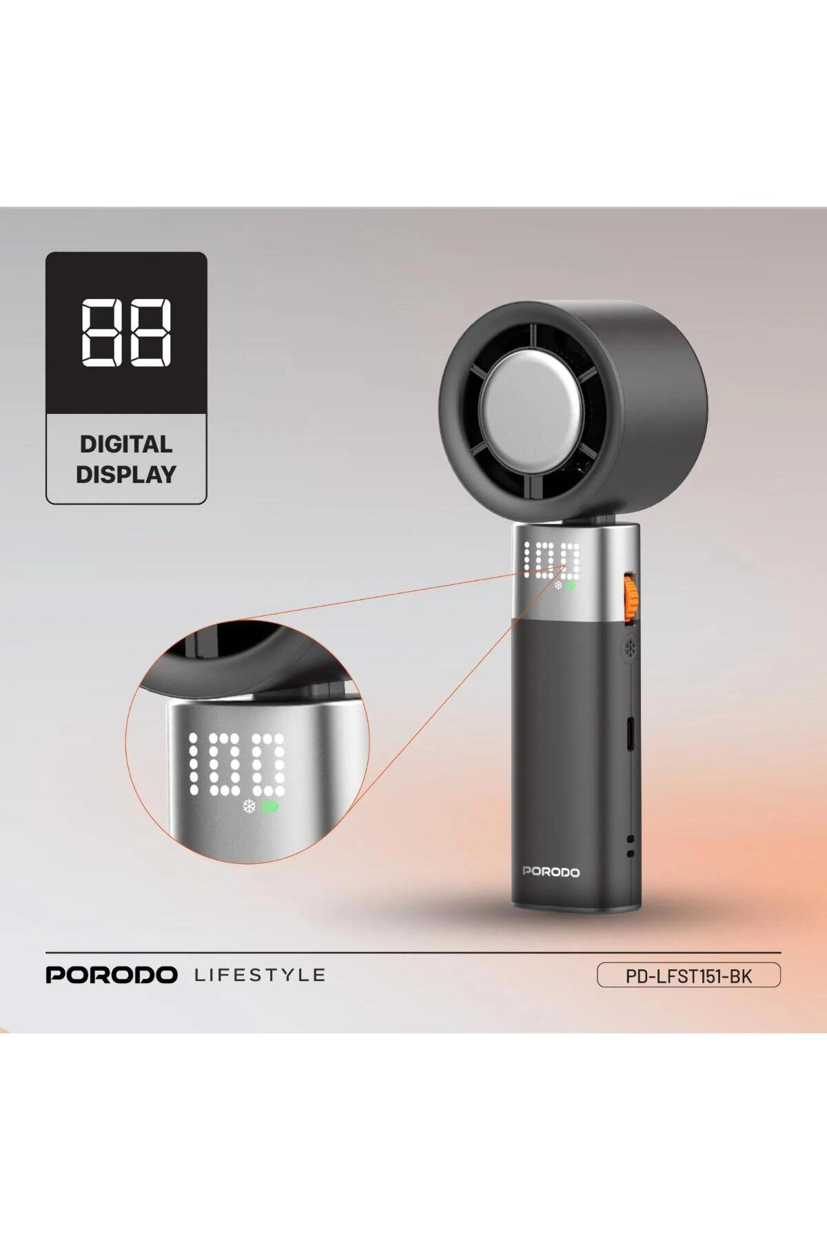 Life Style Handheld Turbo Fan - 13000RPM 3000mAh USB-C
