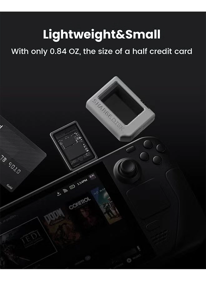 Disk M.2 NVMe SSD Enclosure - 10Gbps USB C 3.2 Gen2 NVMe Size 2230 SSDs