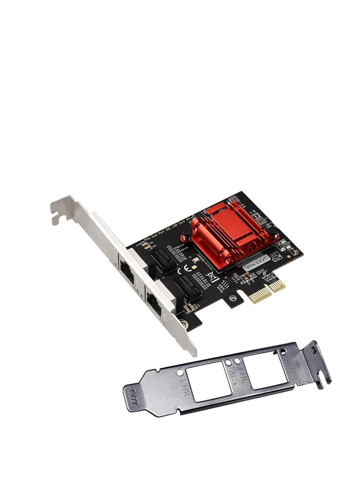 Haysenser Dual-Port PCIe Gigabit Network Card - PCI Express Ethernet