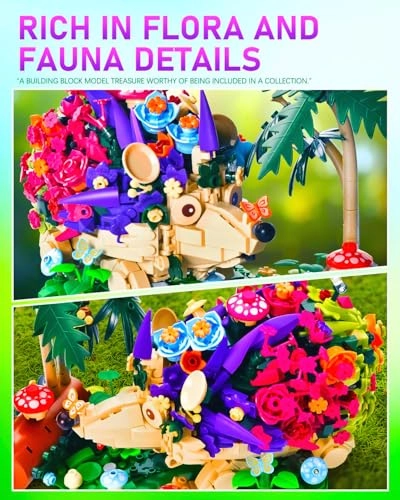 Flowers Hedgehog Building Kits - 988 pcs