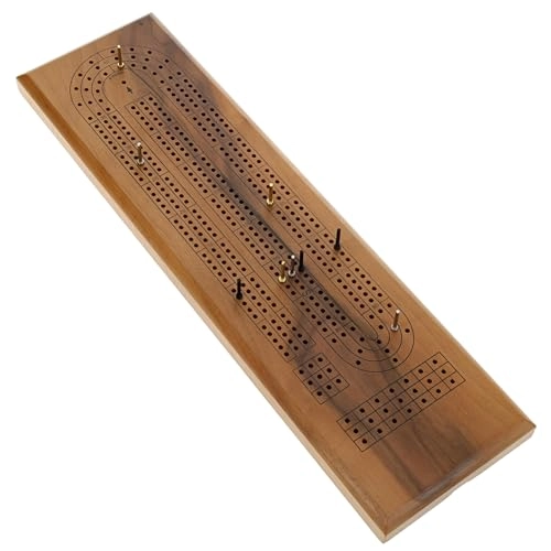 Cribbage Board - Wooden Black Stained 3 Track