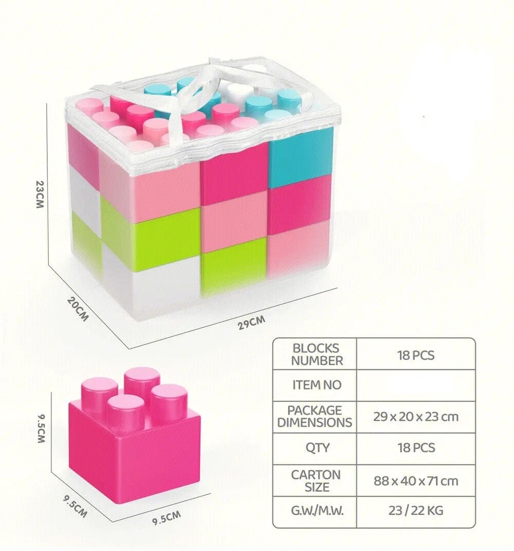 Large DIY Educational Building Blocks - 18pcs