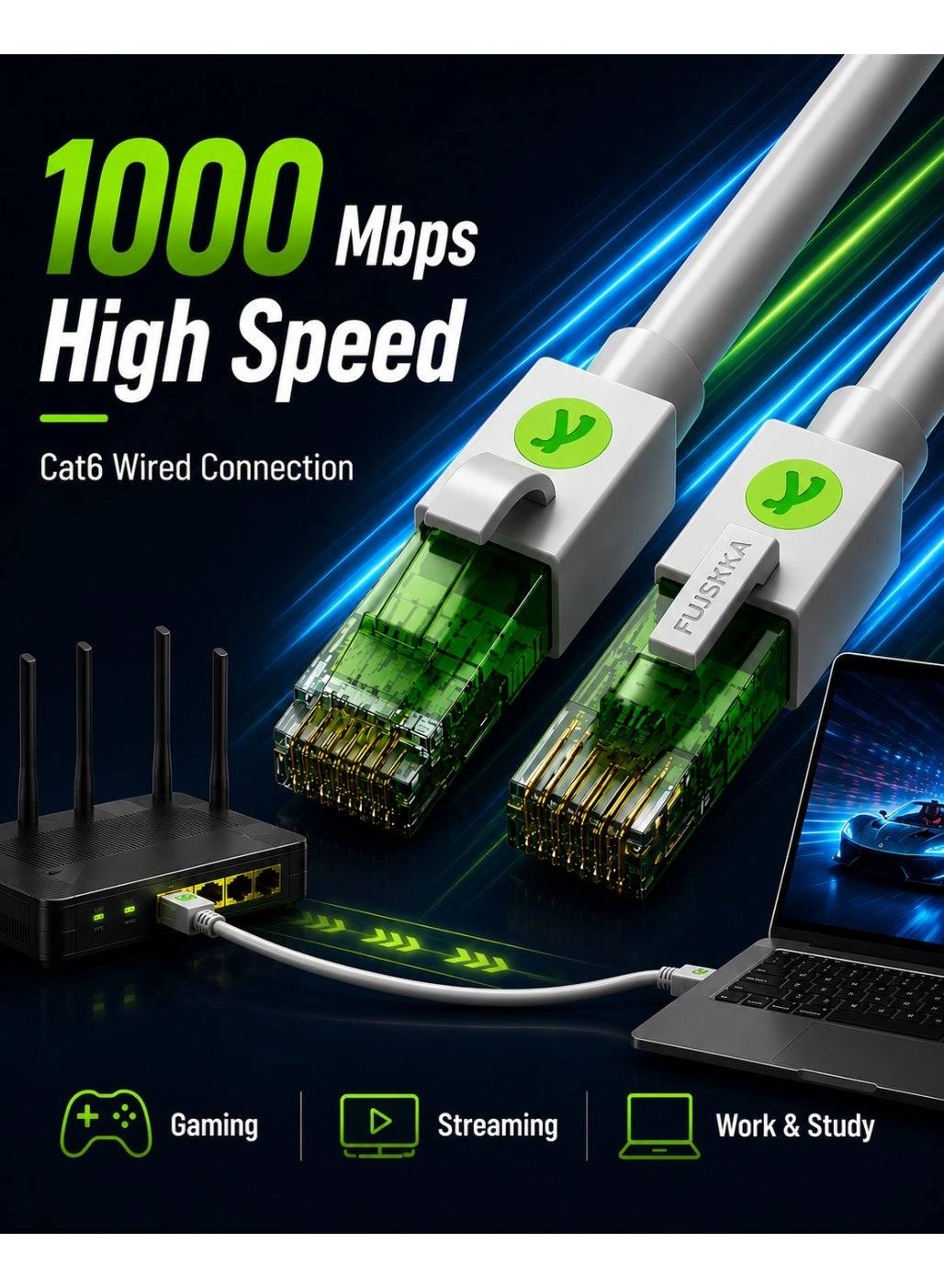 Cat6 Ethernet Cable - 25 m