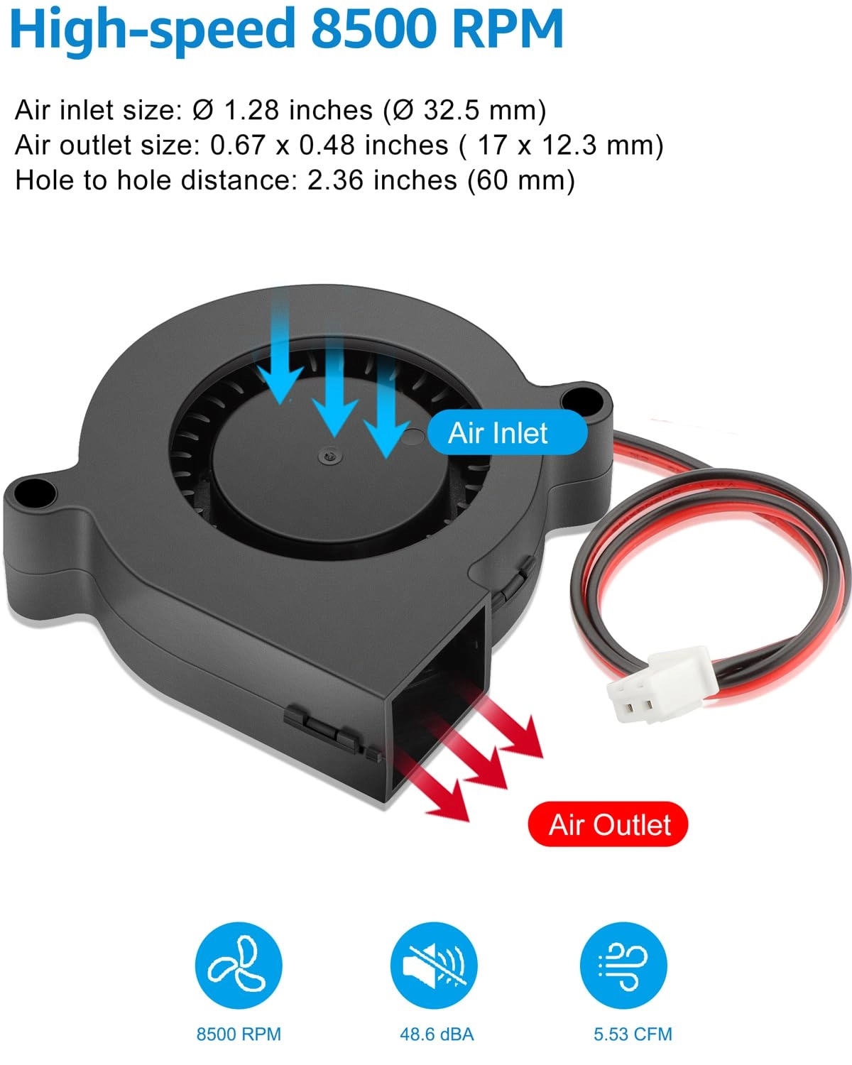 50mm Fan - 2 Pack