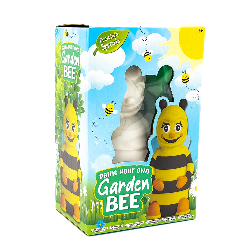 RMS Paint Your Own Garden Bee Kit - 1 bee figurine 4 paints 1 brush