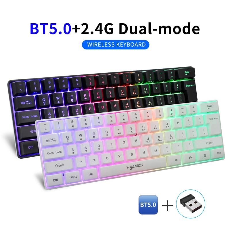 Wireless Gaming Keyboard + Wireless Mouse - Bluetooth