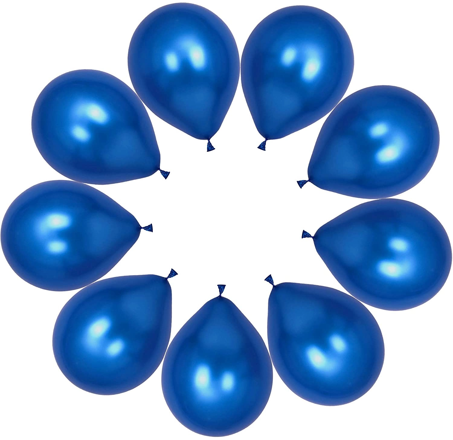 Latex and Confetti Balloons Set - 50-Pieces Birthday