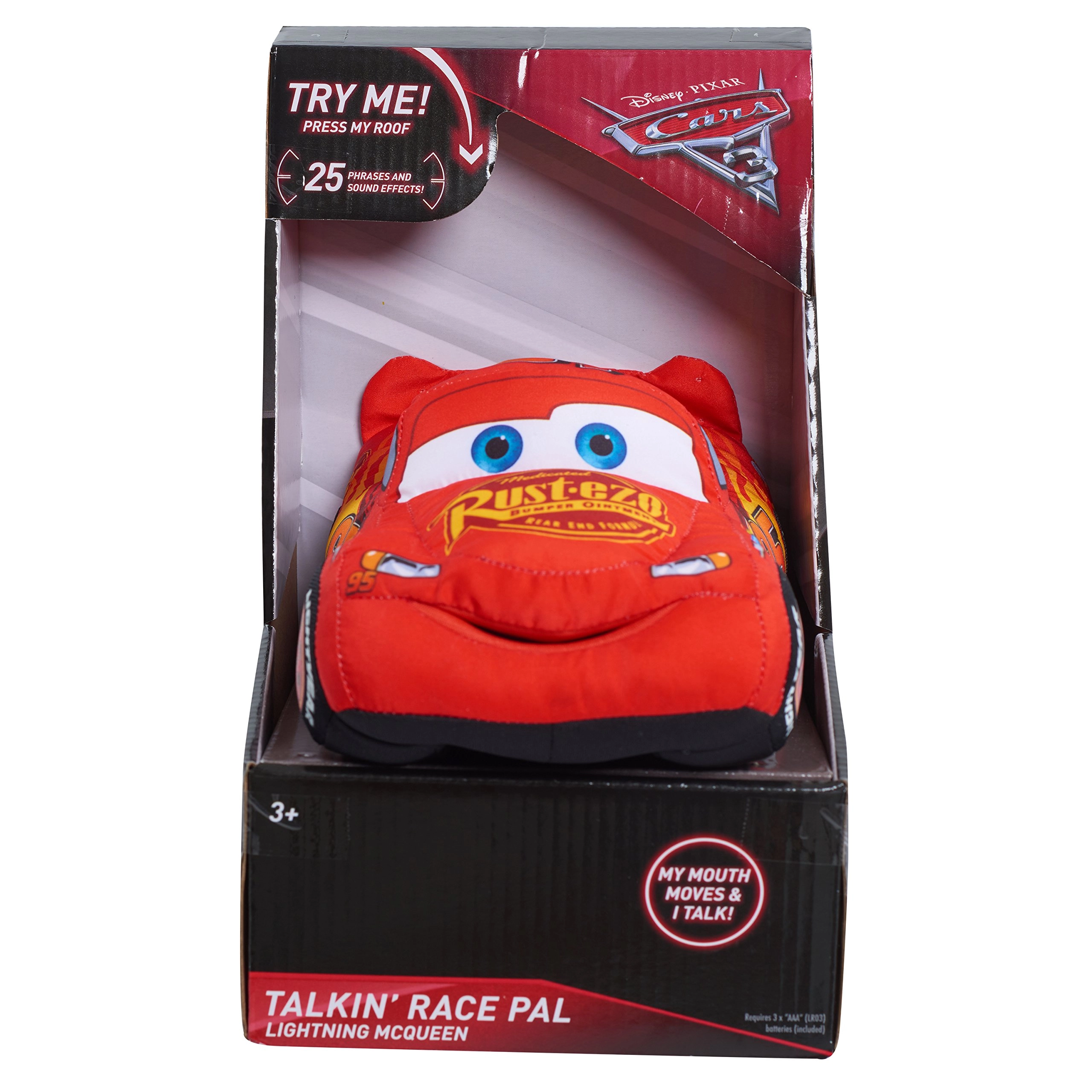 Just Play Lightening McQueen Talking Race Pals Plush - Sound effects