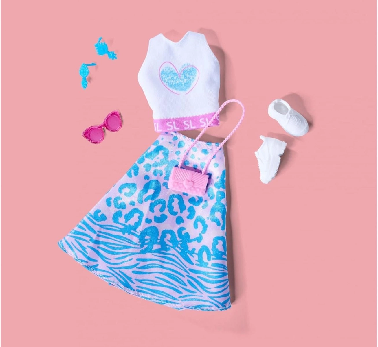 Steffi Love Leo Look Doll Set - 29cm Light Blue Ages 3+