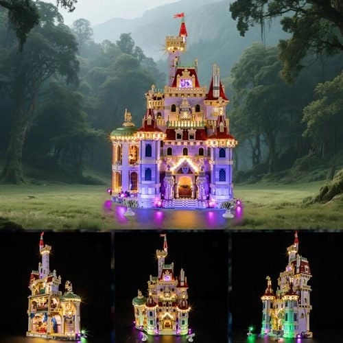 LED Light for LEGO Disney Beauty and The Beast Castle 43263 - Plastic