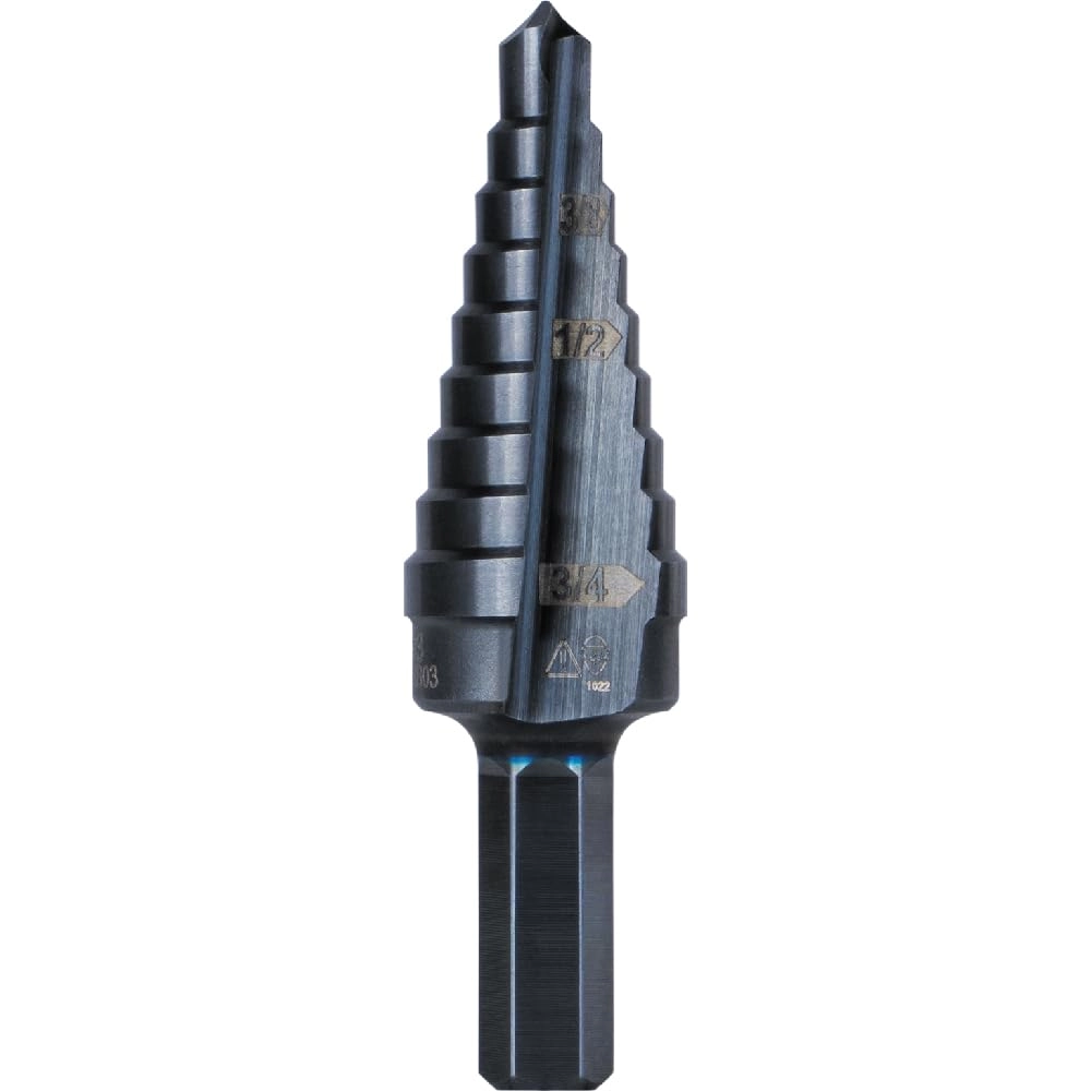 25963 Step Drill Bit - TITANIUM NITRIDE COATING 14 to 34Inch