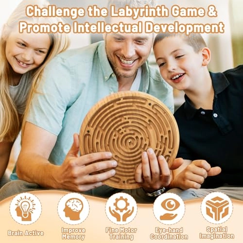 Labyrinth Wooden Puzzle (WBG-S-035) - 1 pcs