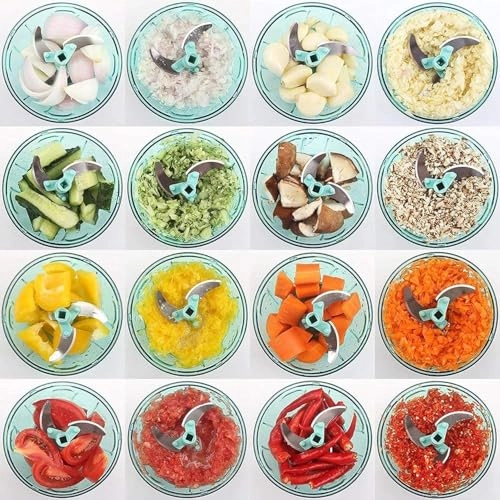 Manual Pull String Chopper - 500ml 3 Blades