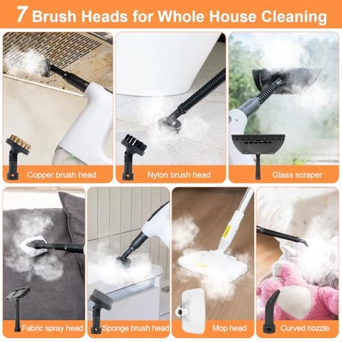 Steam Mop & Detachable Handheld Steam Cleaner - 370ML