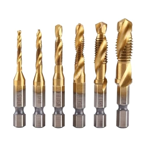 M3-M10 Screw Drill Bits - 6pcs