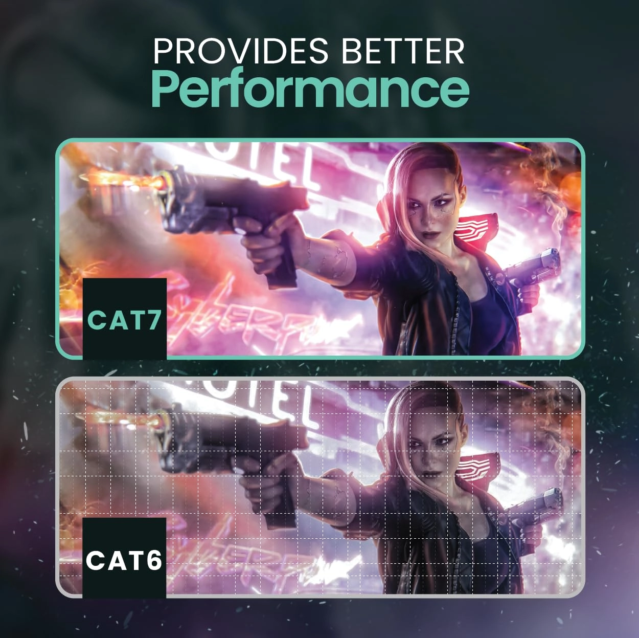 Cat7 Ethernet Cable - 3 FT Pack