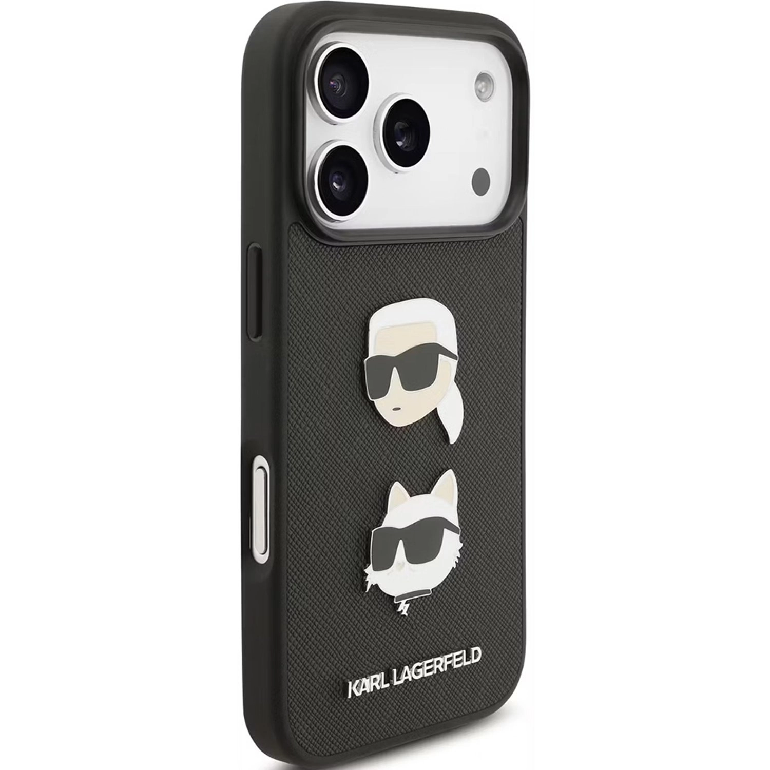 Leather Case Saffiano Leather Black for iPhone 17 Pro Max