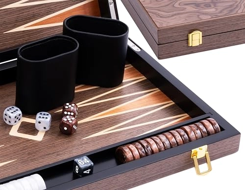 Deluxe backgammon - Walnut Burl Wood