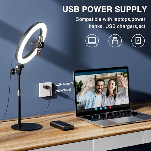 Ring Light - 10.5 Inch Tripod USB Powered