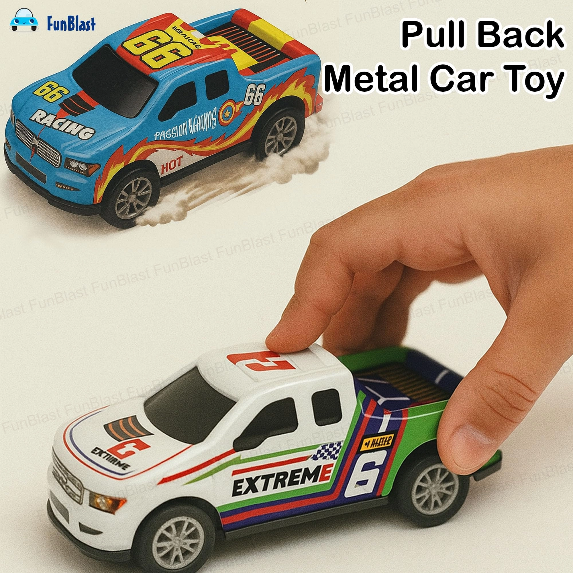 Pull Back Vehicles - 10 pcs