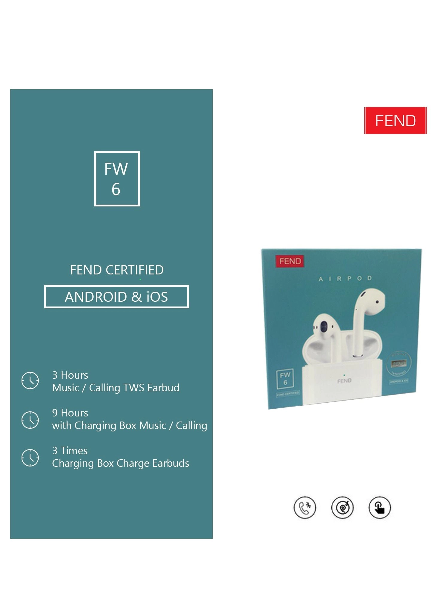 FW6 Wireless Earbud