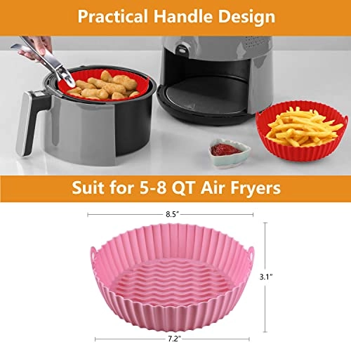Air Fryer Silicone Liners - Silicone 3 Pack