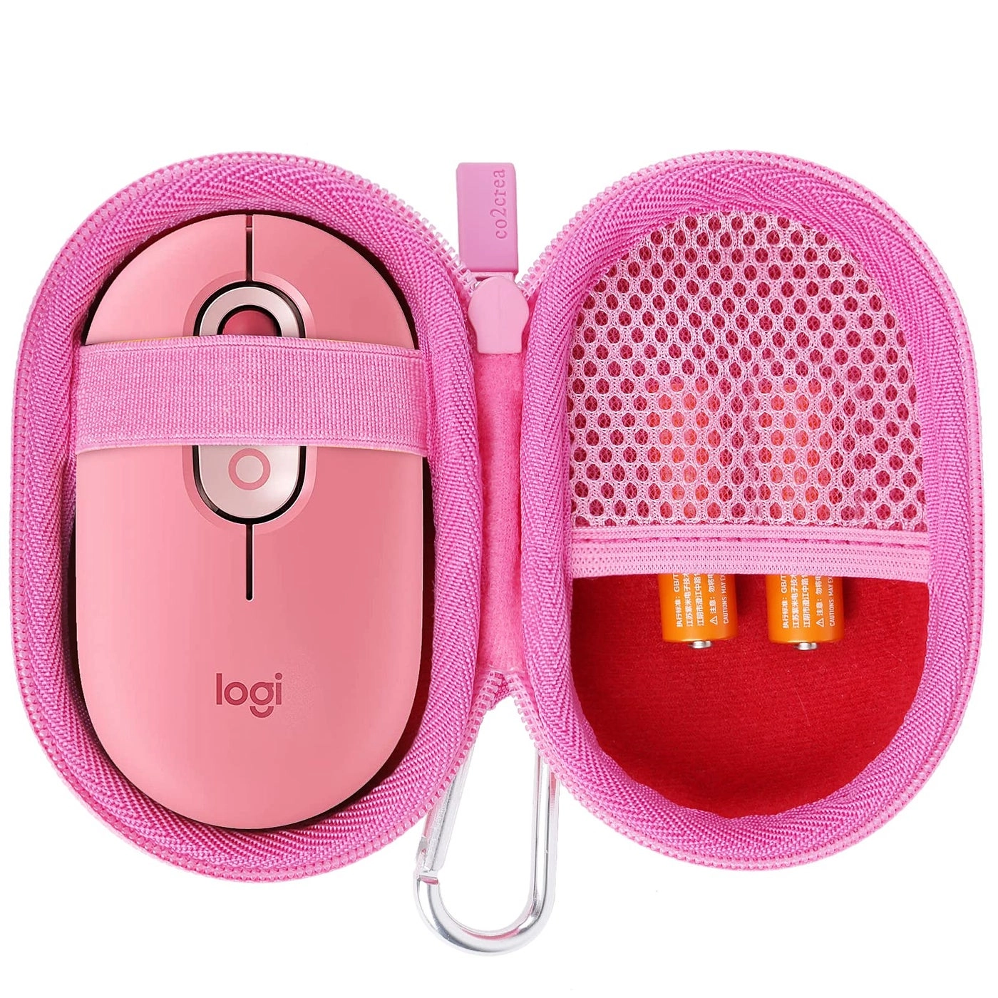 Co2Crea Hard Case Replacement for Logitech POP Wireless Mouse - Heartbreaker Rose Case