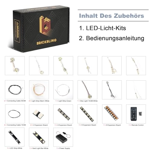 Remote Control Light Kit for LEGO Neuschwanstein Castle 21063 - Copper Line