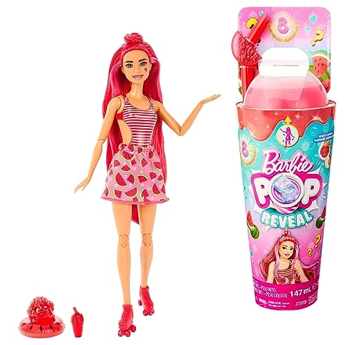 Barbie Pop Reveal Fruit Series Doll - Watermelon Crush 8 Surprises