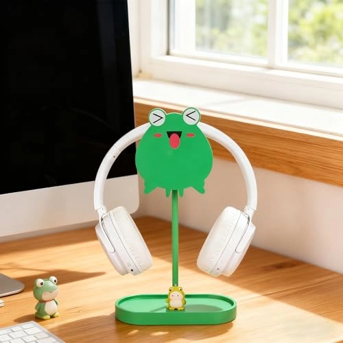 Headphone Stand for Over-Ear Headphones - Storage Tray Cable Holder