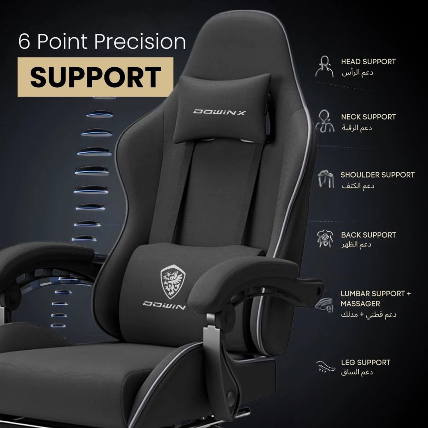 LS-6658B - Gaming Chair Black