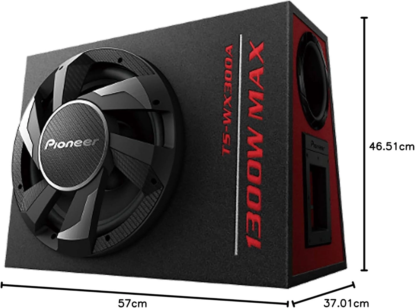 TS-WX300TA - 12″ Bass-Reflex Tube Type Active Subwoofer