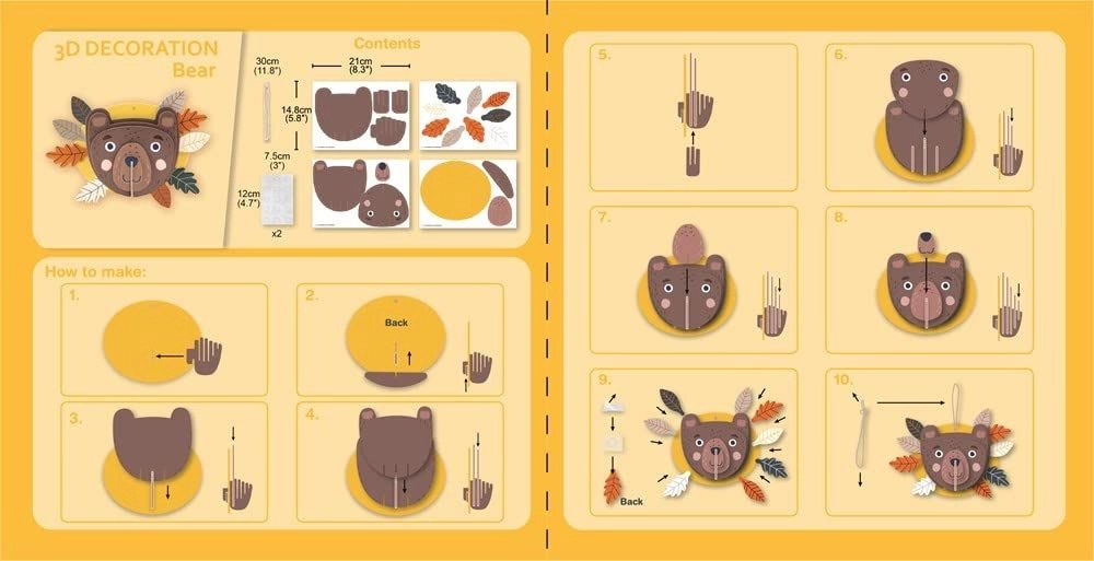 3D Decoration Kit - Bear