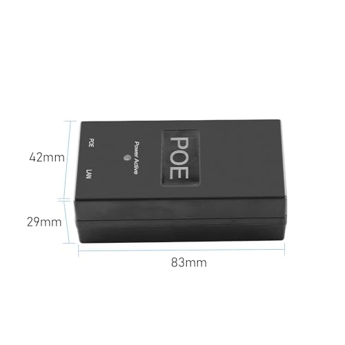 POE Injector - 48V±15% 15.4W 1 IEEE802.3i 100 Megabits Per Second