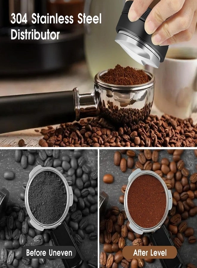 Knock Box - Fits 51mm + Tamping Station + Coffee Tamper + Distributor + WDT Distribution Tool + Dosing Funnel + Puck Screen