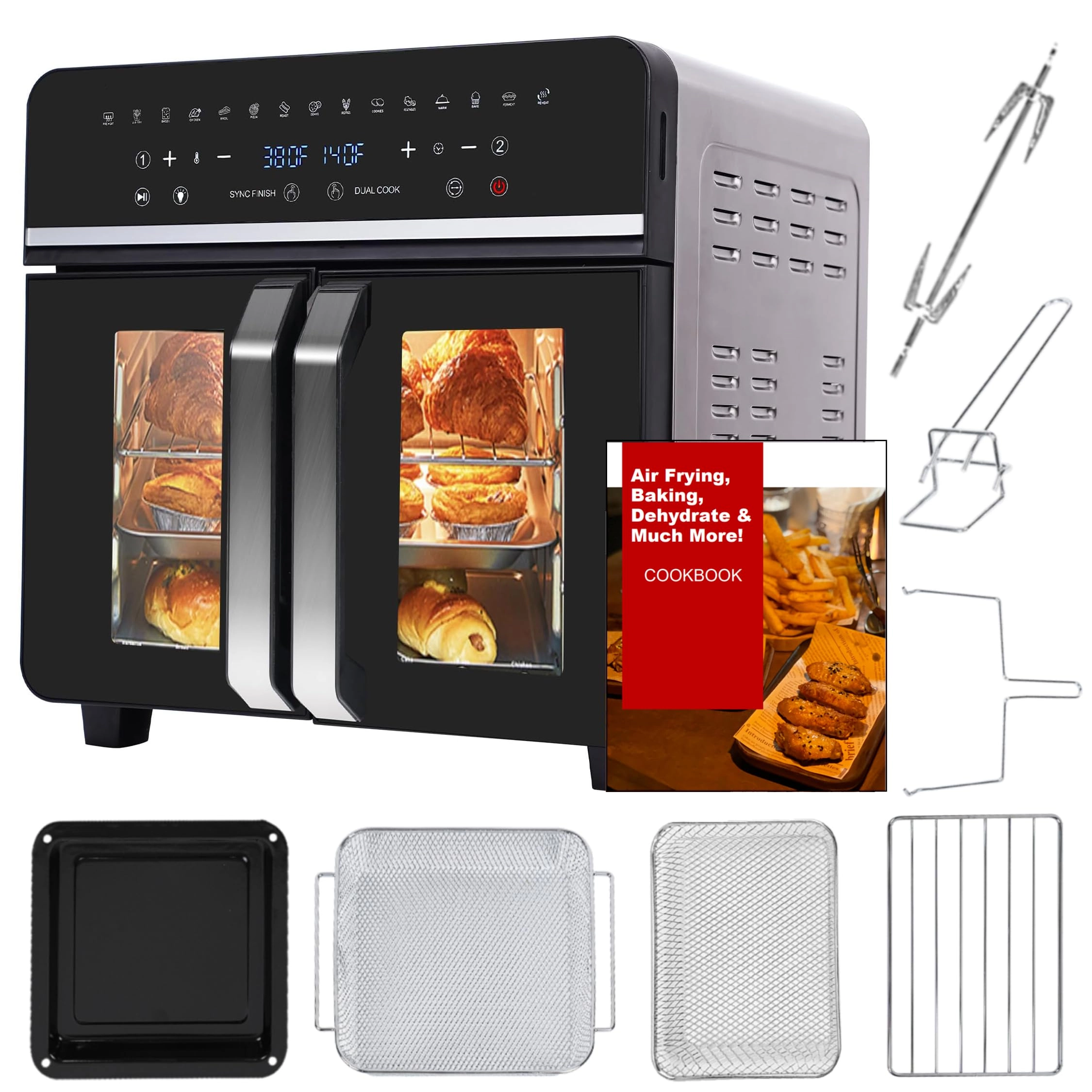 Fleislecker Air Fryer Toaster Oven Combo