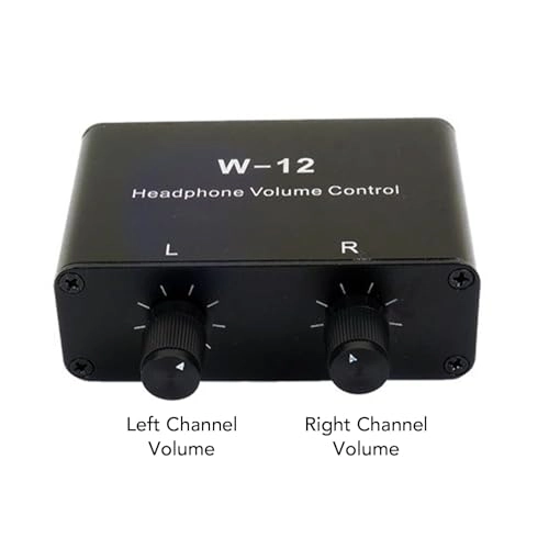Stereo Volume Controller - Portable Stepless Volume Control 3.5mm/6.35mm