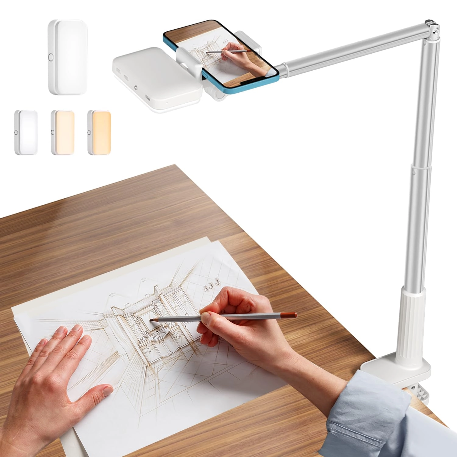 yAyusi X6 - LED Overhead Phone Mount for iPhone 11-14