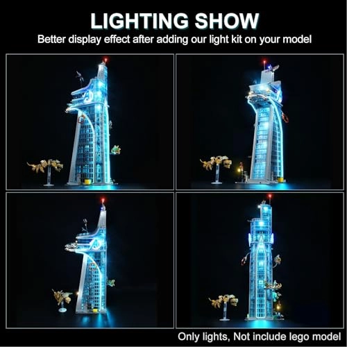 LED Light Kit - Plastic Marvel Avengers for LEGO Marvel Avengers Tower 76269