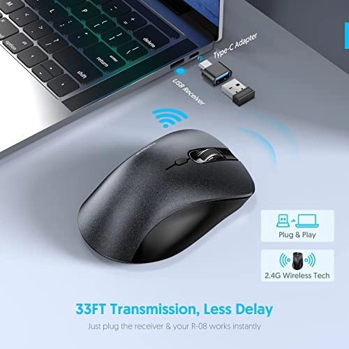 R-08 Wireless Mouse - USB