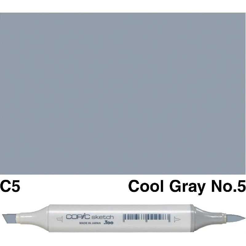 Copic Sketch C-5 - Cool Gray No.5 Twin Tip