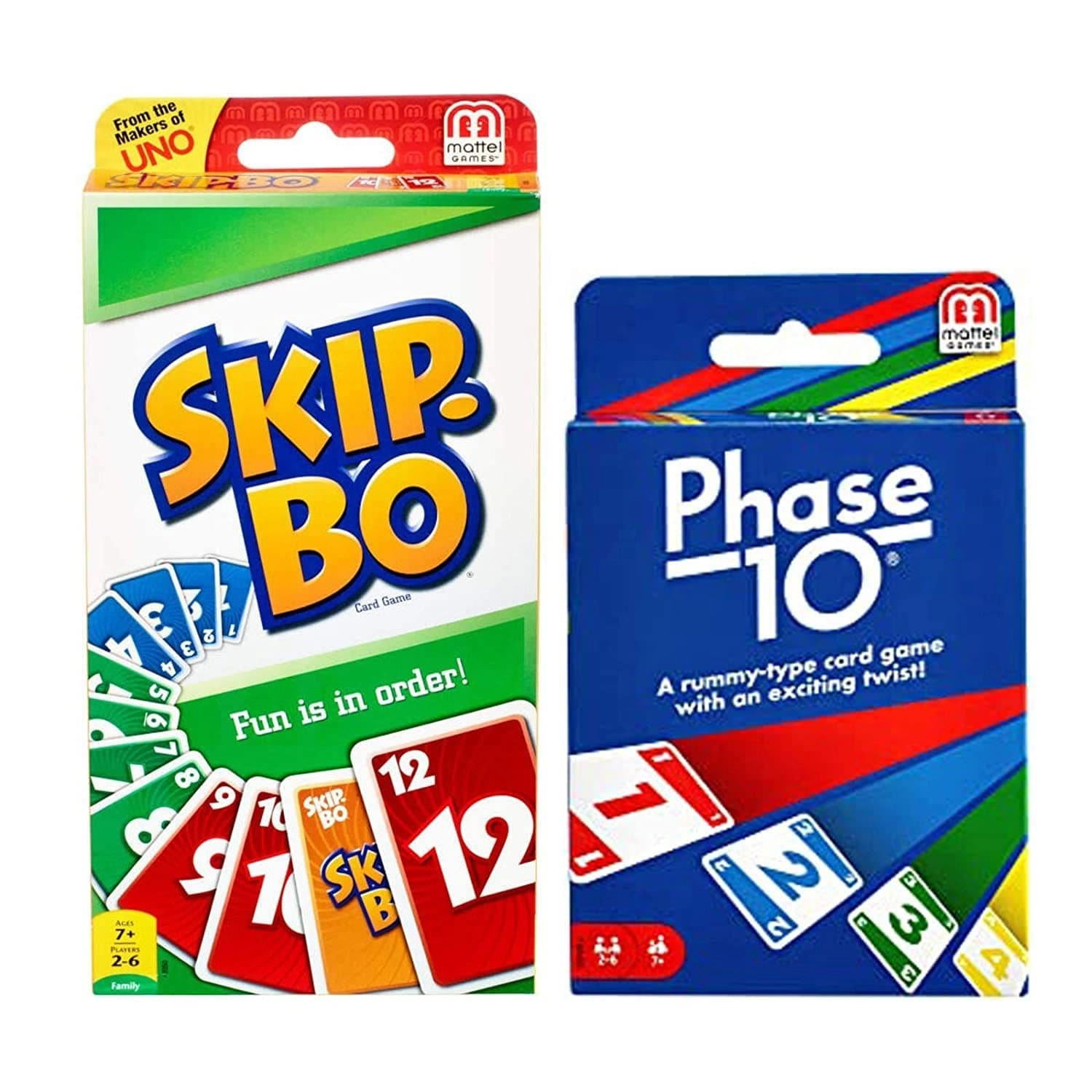 Mattel Phase 10 + Skip-Bo - 7+