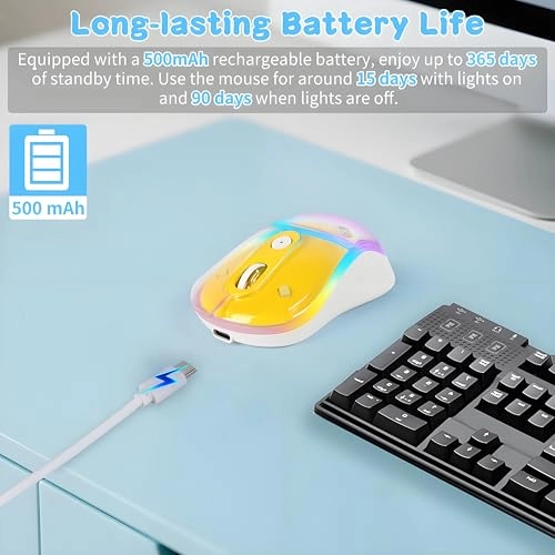 Cute Penguin Bluetooth Wireless Mouse - USB
