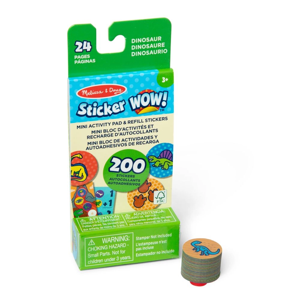 Melissa & Doug Dinosaur Activity Sticker Book 200 pcs