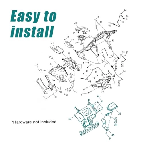 Front Inner Fairing Mount Bracket Support - Harley Touring Road Glide 2015-Later