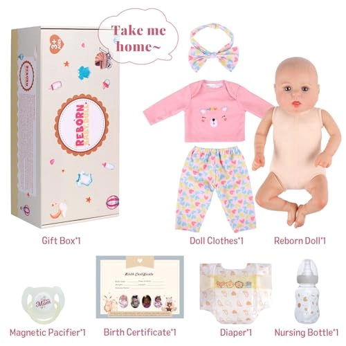 Reborn Baby Doll - 20 Inch Vinyl Girl Ages 3+