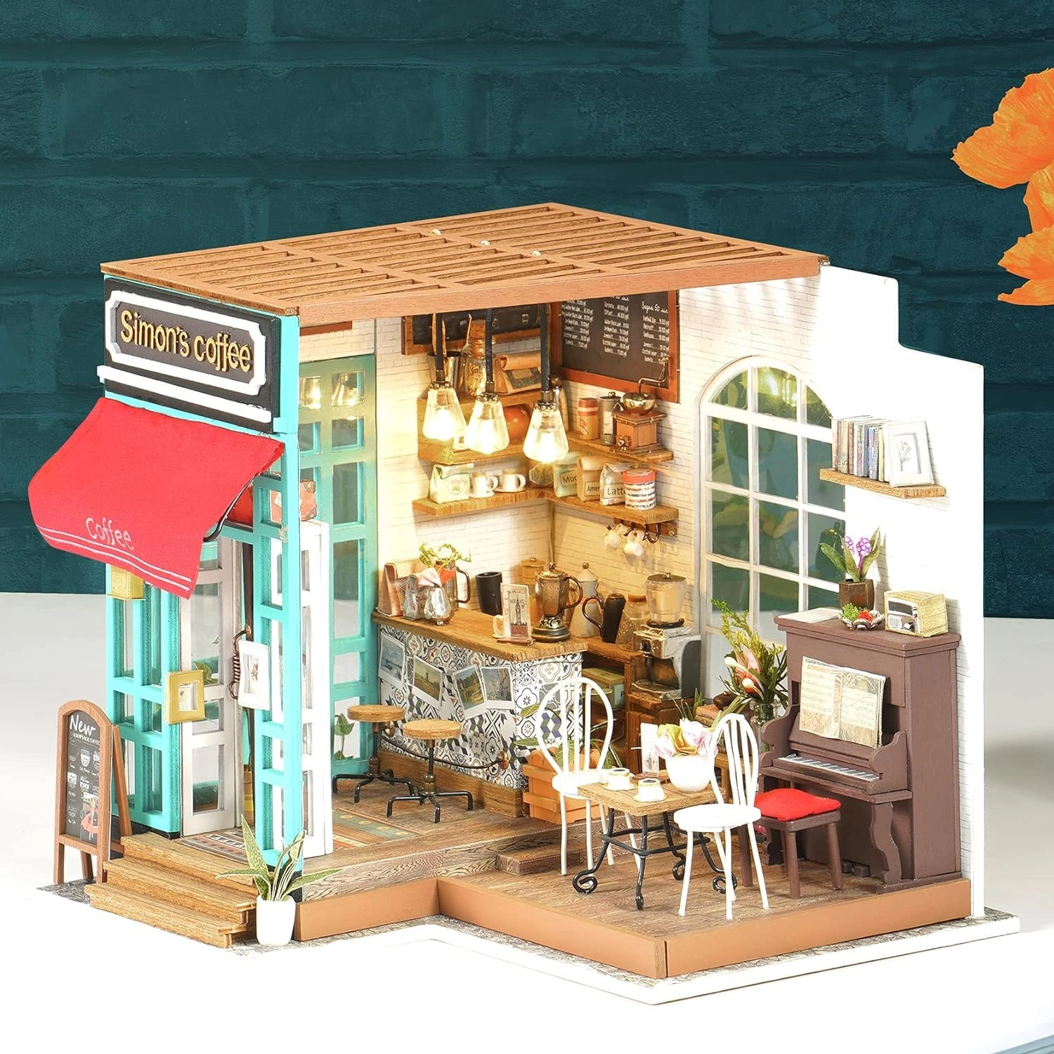 DIY Miniature Dollhouse Kit - Halloween/Christmas 1:20