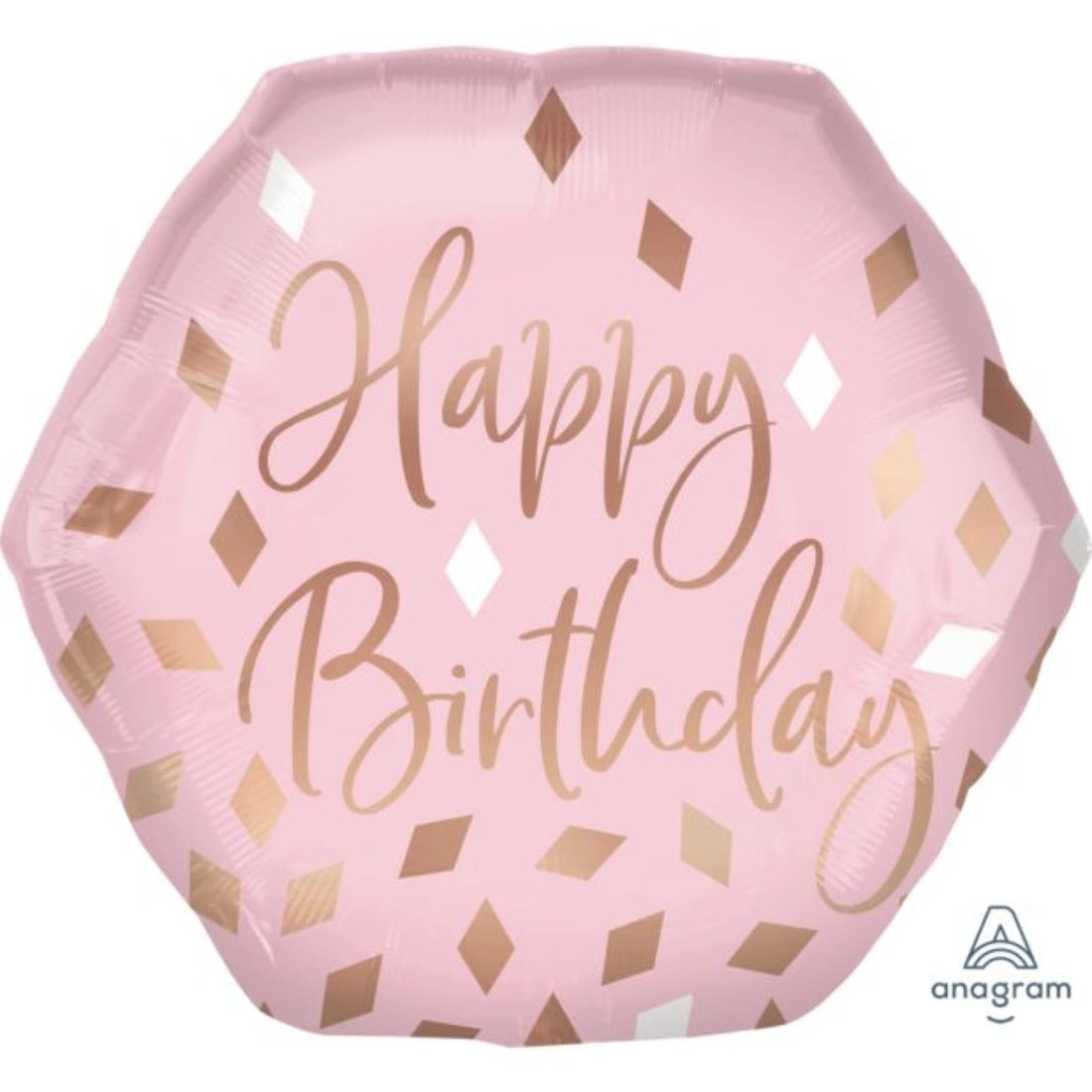 Party Zone Blush Birthday Foil Balloon - 23-Inch