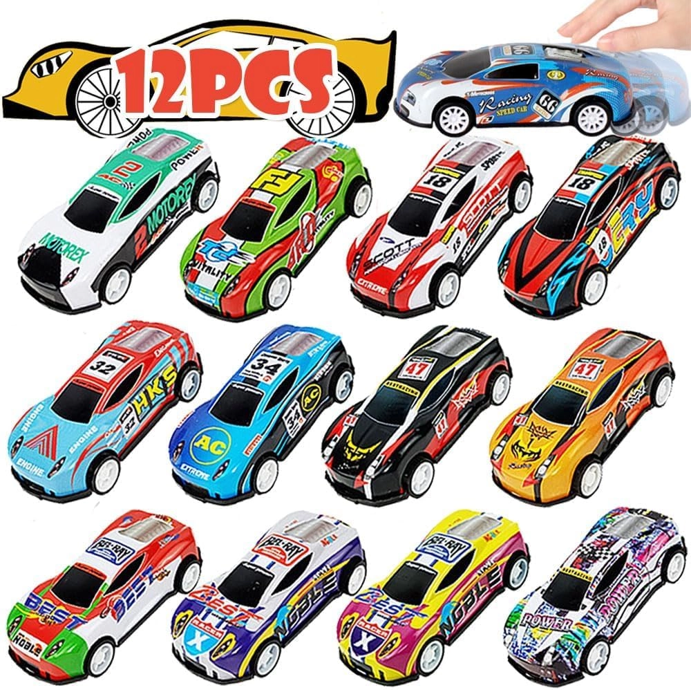 Amitasha 12 Unbreakable Racing Die-Cast Cars